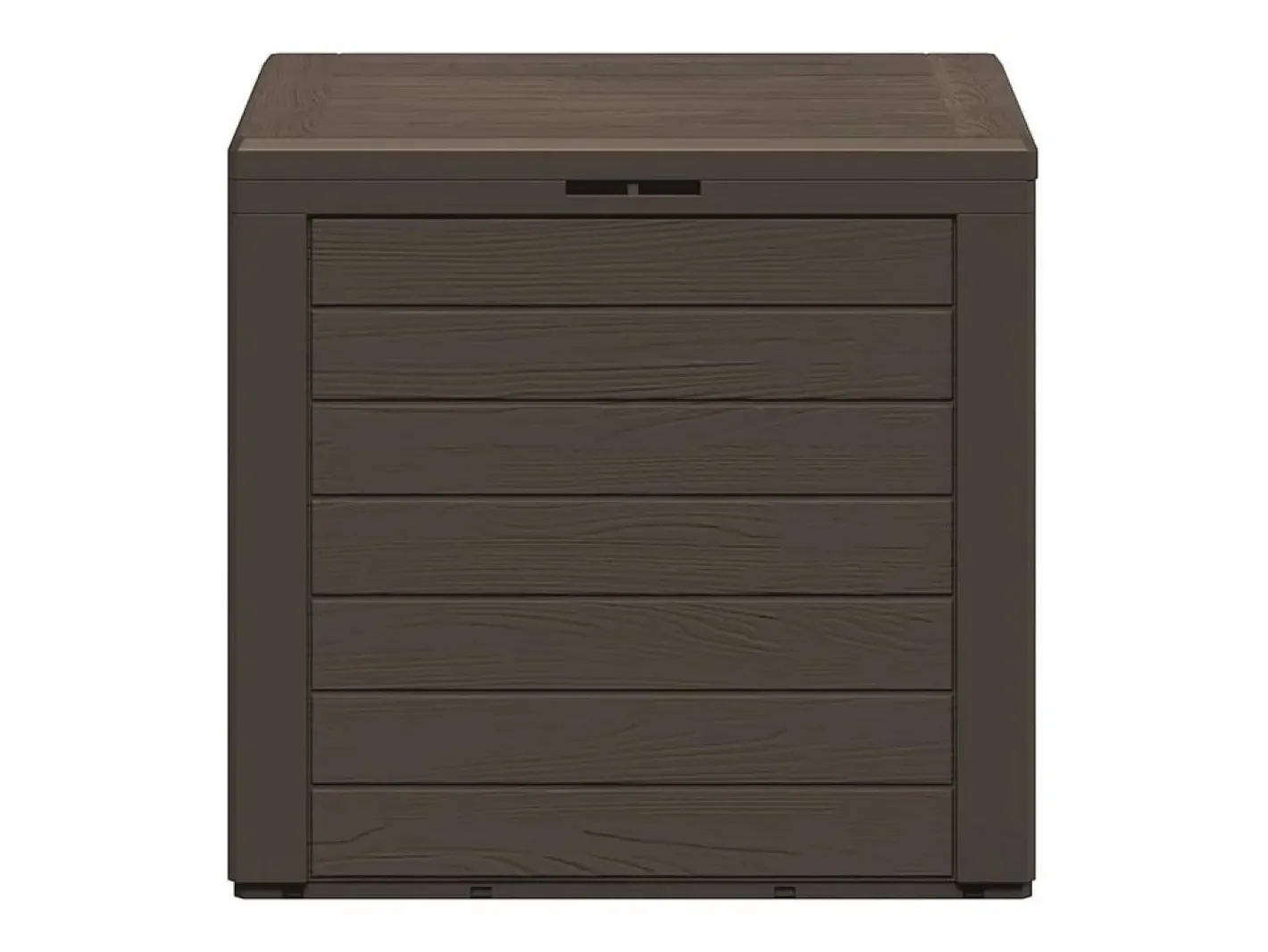 Caja de almacenamiento de jardín Marrón 58,5x46x55 cm Polipropileno^