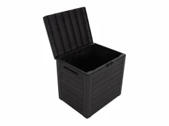 Caja de almacenamiento de jardín Marrón 58,5x46x55 cm Polipropileno^