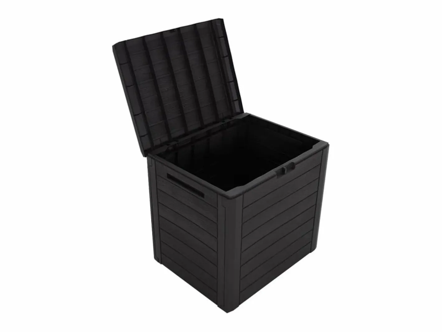Caja de almacenamiento de jardín Marrón 58,5x46x55 cm Polipropileno^