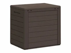 Caja de almacenamiento de jardín Marrón 58,5x46x55 cm Polipropileno^