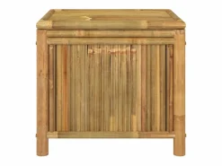 Caja de almacenamiento de jardín 60x52x55 cm Bambú Marru00f3n Hot