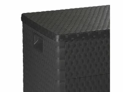 Armario De Jardín|Caja de almacenamiento de jardín Antracita 120x56x63 cm PP Ratán