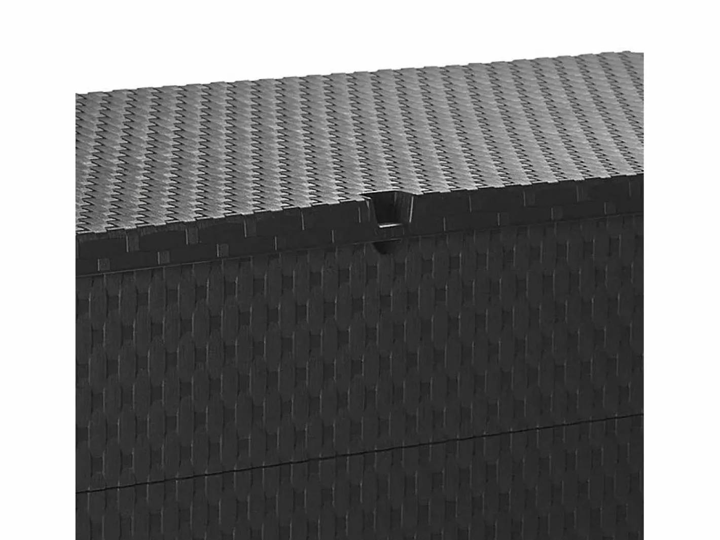 Armario De Jardín|Caja de almacenamiento de jardín Antracita 120x56x63 cm PP Ratán