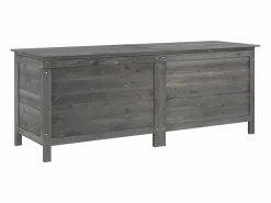 Caja de almacenamiento para jardín de madera maciza de abeto color antracita^ Best