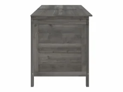 Caja de almacenamiento para jardín de madera maciza de abeto color antracita^ Best