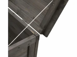 Caja de almacenamiento para jardín de madera maciza de abeto color antracita^ Best