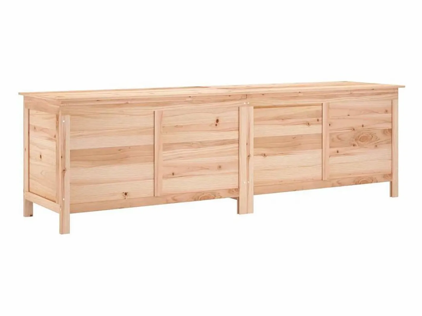 Armario De Jardín|Caja de almacenamiento para jardín 198,5x50x56,5 cm madera maciza de abeto