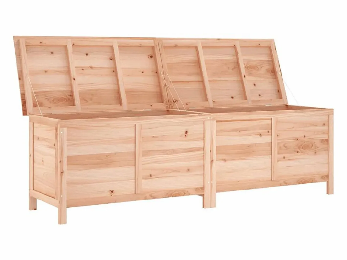 Armario De Jardín|Caja de almacenamiento para jardín 198,5x50x56,5 cm madera maciza de abeto