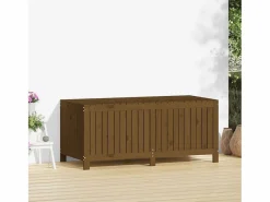 Caja de almacenamiento para jardín color marrón miel, 147 x 68 x 64 cm, madera de pino^ Clearance