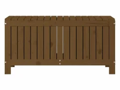 Caja de almacenamiento para jardín color marrón miel, 108 x 42,5 x 54 cm, madera de pino Marru00f3n Discount