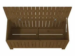 Caja de almacenamiento para jardín color marrón miel, 108 x 42,5 x 54 cm, madera de pino Marru00f3n Discount