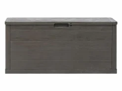 Caja de almacenamiento para jardín marrón de 280 l Marru00f3n Outlet