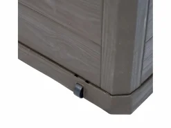 Caja de almacenamiento para jardín marrón de 280 l Marru00f3n Outlet