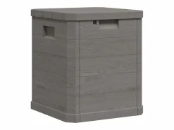 Caja de almacenamiento para jardín marrón de 90 l Marru00f3n Outlet