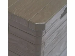 Caja de almacenamiento para jardín marrón de 90 l Marru00f3n Outlet