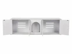 Caja de Arena para Gatos SucceBuy, Muebles Ocultos de Madera, 57,9 Pulgadas, Color Blanco Hot