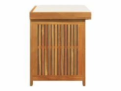 Caja de cojines para exterior 60x50x61 cm madera maciza de acacia^