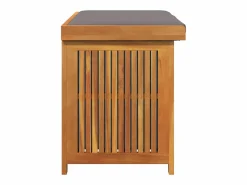 Caja de cojines para exterior 90x50x60,5 cm madera maciza de acacia Marru00f3n Online