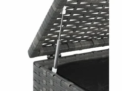 Caja de cojines para jardín Resina mimbre 100x97,5x104 cm^ Clearance