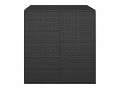 Caja de cojines para jardín Resina mimbre 100x97,5x104 cm Negro Online