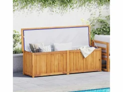Armario De Jardín|Caja de jardín 175x50x55 cm Madera maciza de teca