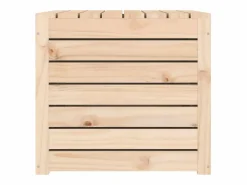 Caja de jardín 101x50,5x46,5 cm madera maciza de pino Marru00f3n Clearance