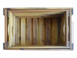 Caja de manzanas de jardín para plantar de madera de acacia^Clicnbuy Best