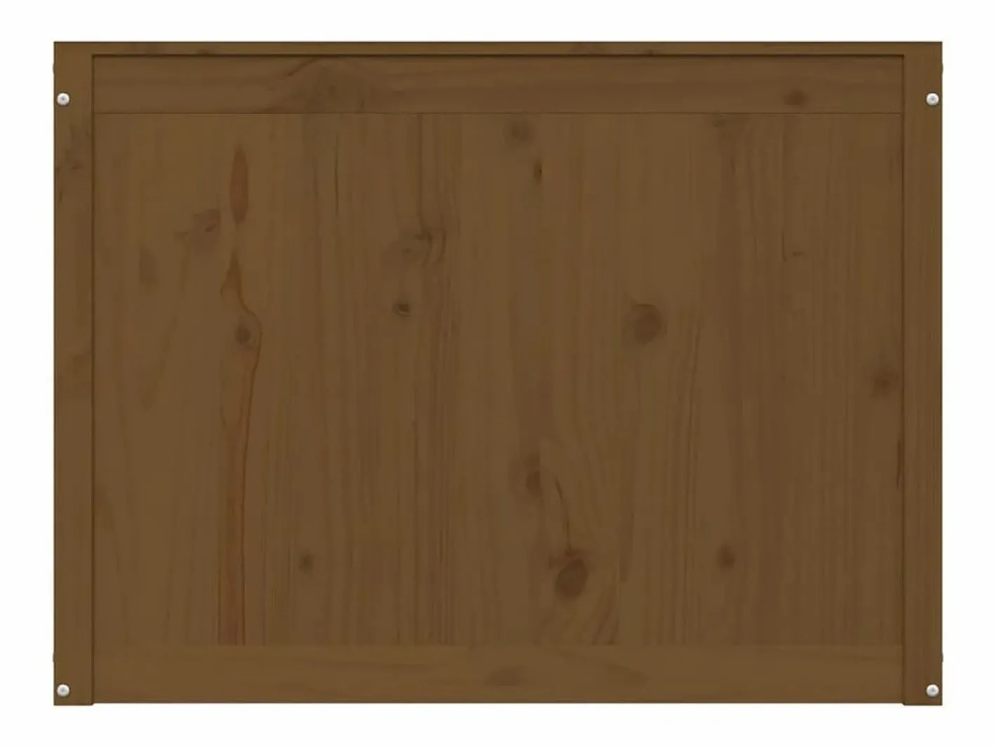 Caja de ropa marrón miel 88,5x44x66 cm Madera maciza de pino Marru00f3n Best