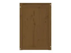 Cesto De Ropa|Caja de ropa marrón miel 44x44x66 cm Madera maciza de pino