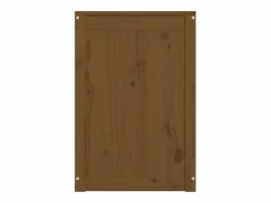 Cesto De Ropa|Caja de ropa marrón miel 44x44x66 cm Madera maciza de pino