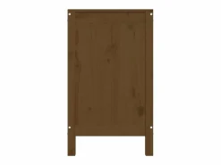 Caja de ropa marrón miel 88,5x44x76 cm Madera maciza de pino Marru00f3n