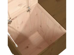 Caja de ropa marrón miel 88,5x44x76 cm Madera maciza de pino Marru00f3n