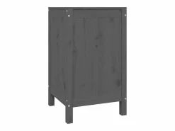 Caja de ropa sucia 44x44x76 cm Madera maciza de pino^ New