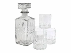 Cook Concept Accesorios Para Vino Y Bar|Caja de whisky con botella y 4 vasos