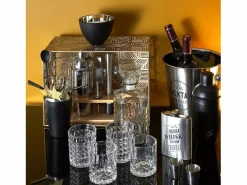Cook Concept Accesorios Para Vino Y Bar|Caja de whisky con botella y 4 vasos