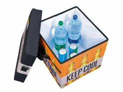 Cajas de almacenamiento Fabo, bolsa refrigeradora, taburete, con tapa, negro, blanco, naranja.^ebuy24 Hot