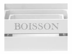 Cajas Set de 3 MDF 17x28x15/32x23x12/27x18x10cm Blanco Clearance