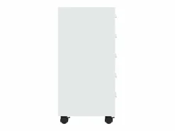 Cajonera con ruedas madera contrachapada blanco brillante^vidaxl Outlet