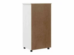 vidaxl Cajonera De Escritorio|Cajonera con ruedas MOSS madera maciza de pino