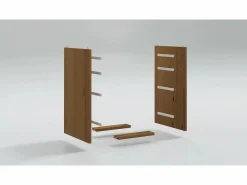 vidaxl Cajonera De Escritorio|Cajonera con ruedas MOSS madera maciza de pino