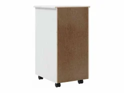 vidaxl Cajonera De Escritorio|Cajonera con ruedas MOSS madera maciza de pino