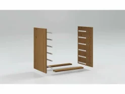 vidaxl Cajonera con ruedas MOSS madera maciza pino marrón miel Color natural claro Outlet