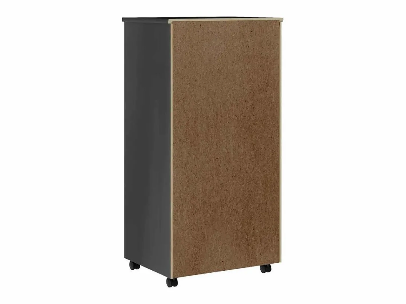 vidaxl Cajonera De Escritorio|Cajonera con ruedas MOSS madera maciza de pino
