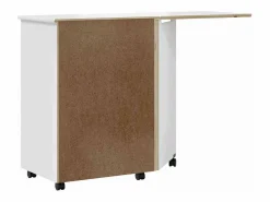 vidaxl Cajonera De Escritorio|Cajonera con ruedas y escritorio MOSS madera maciza pino