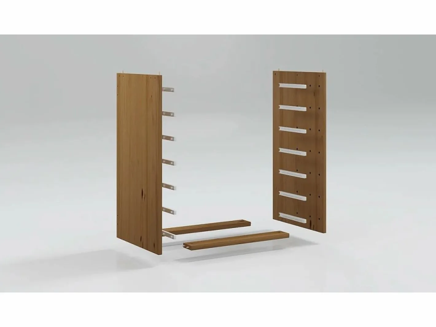 vidaxl Cajonera De Escritorio|Cajonera con ruedas y escritorio MOSS madera maciza pino