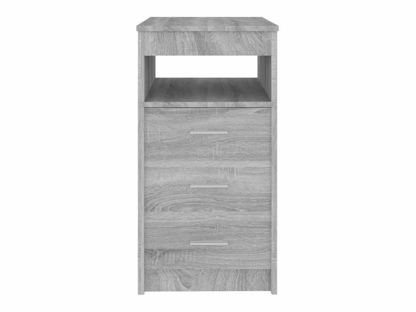 vidaxl Cajonera de madera contrachapada Sonoma 40x50x76 cm Gris New
