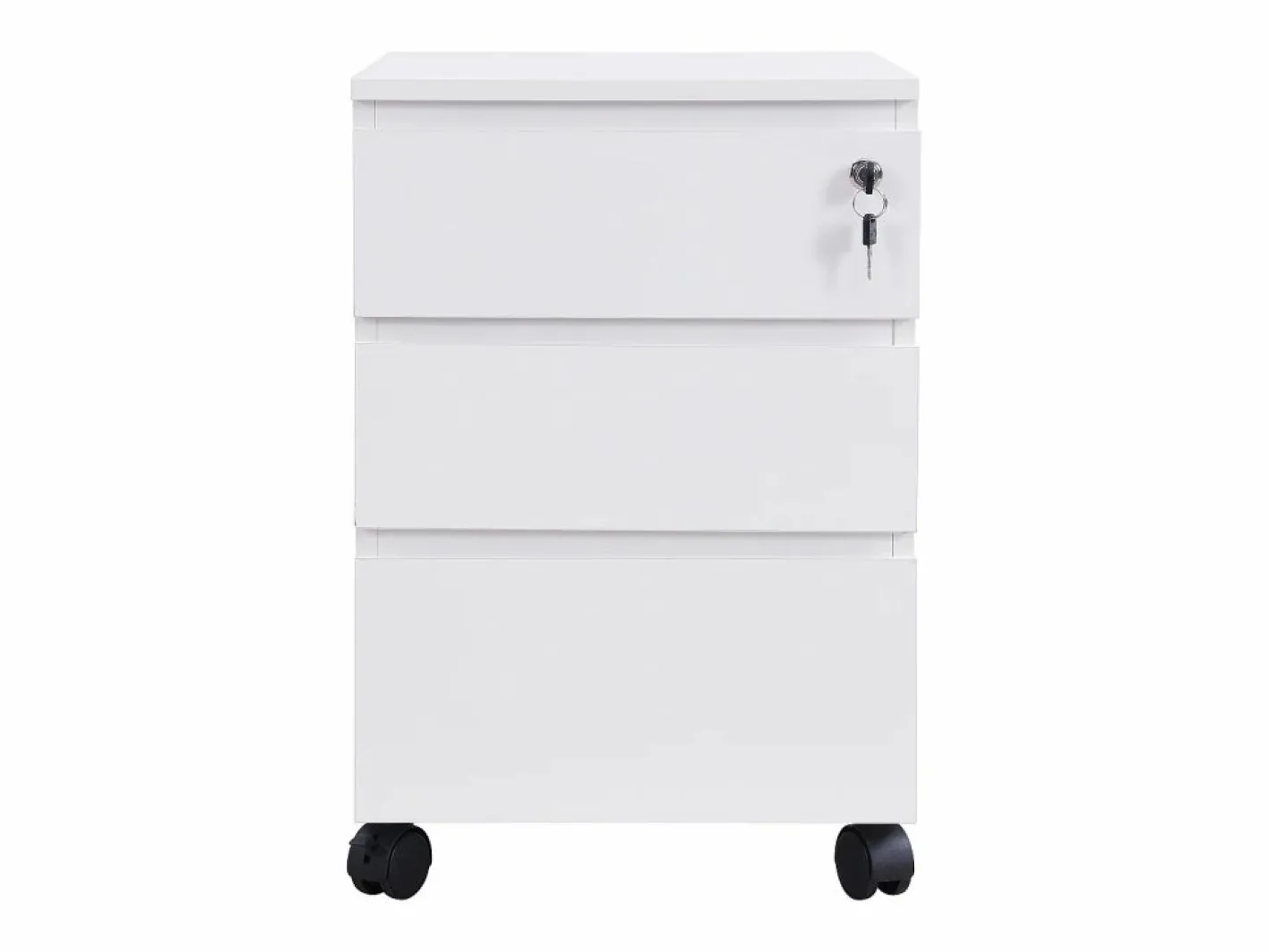Vente-unique Cajonera De Escritorio|Cajonera de oficina con 3 cajones en color - OLBERDA