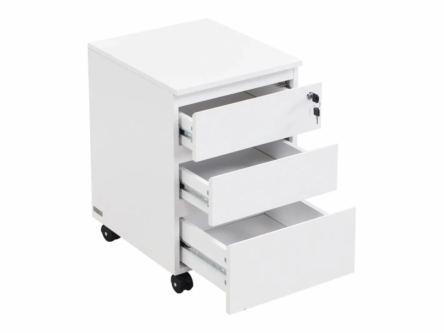 Vente-unique Cajonera De Escritorio|Cajonera de oficina con 3 cajones en color - OLBERDA