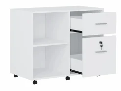 Vente-unique Cajonera De Escritorio|Cajonera de oficina con 2 cajones color - NILIKO