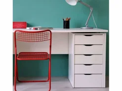 Cajonera Eko 5 Cajones Blanca Oficina Despacho 71x40x43 cm^ Outlet